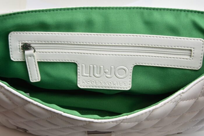 LIU-JO | Tracolla trapuntata bianca con borchie Borse