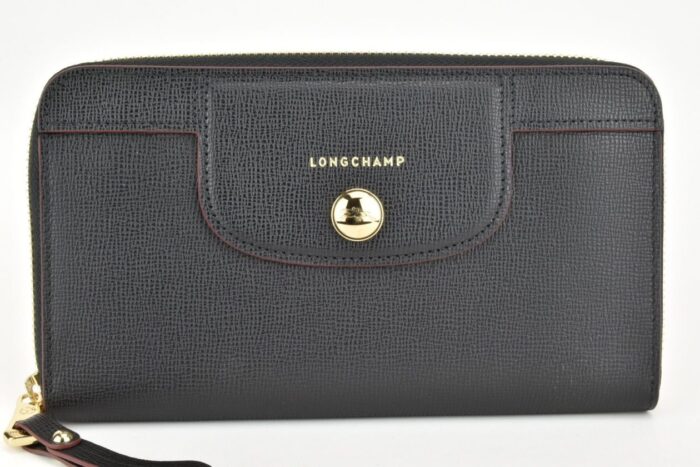 Portafogli nero grande Longchamp Accessori