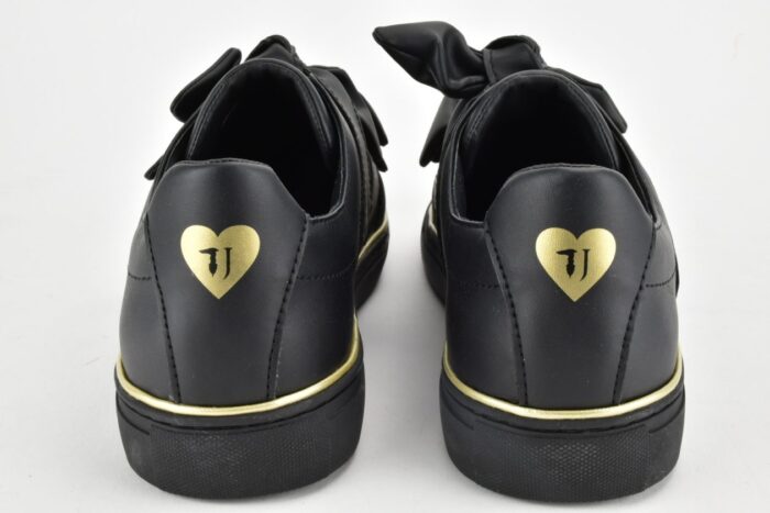 Scarpe Sneakers nere con fiocchi Trussardi Donna