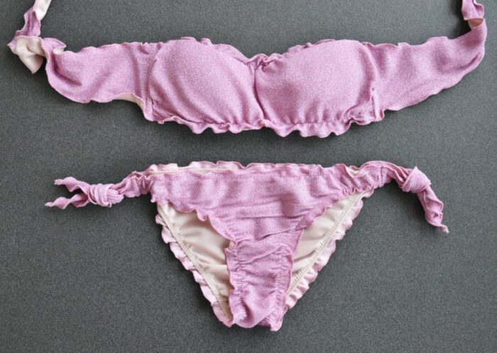 COSTUME laminato rosa – 2 pezzi con fascia Costumi