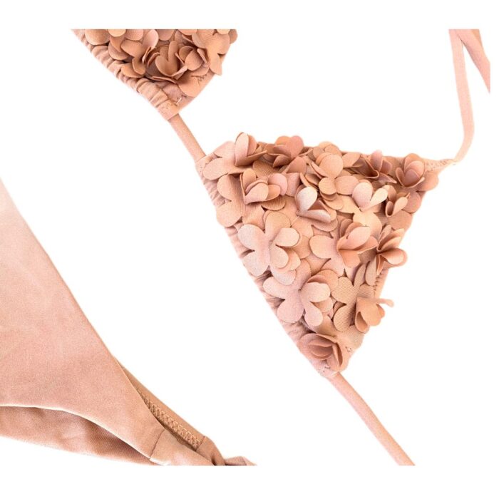 COSTUME bikini cipria petali e slip brasiliano Costumi