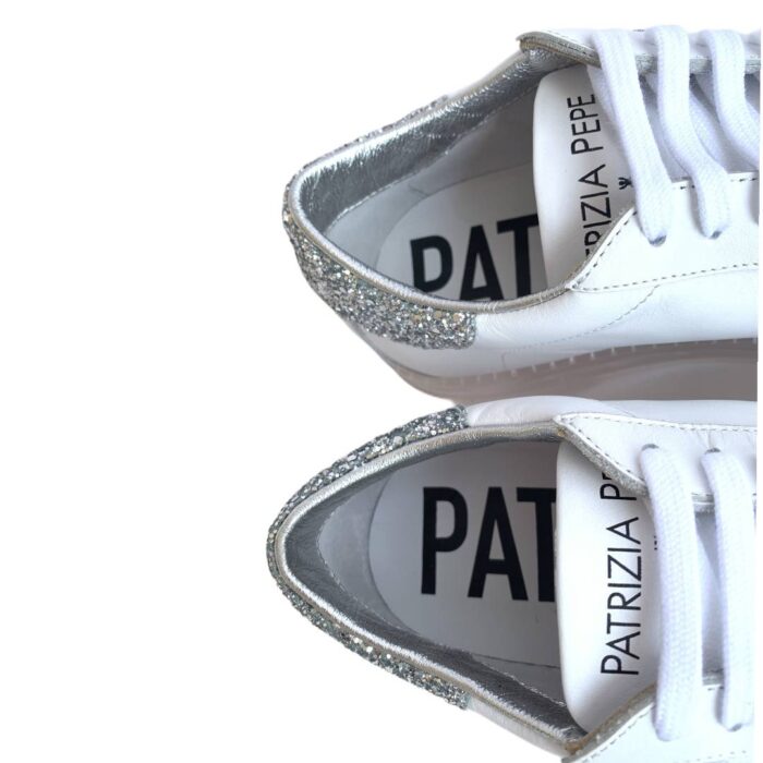 PATRIZIA PEPE Scarpe sneakers bianche para 3 cm Donna