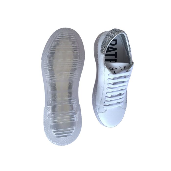 PATRIZIA PEPE Scarpe sneakers bianche para 3 cm Donna