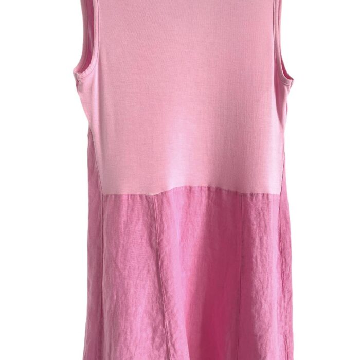 METIS GLAM Vestito lino rosa Abbigliamento