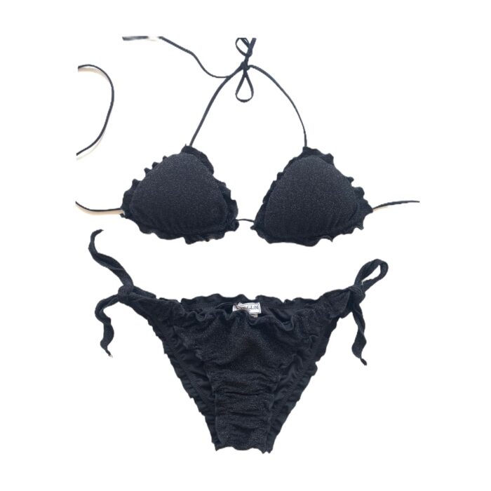 COSTUME lurex nero- 2 pezzi bikini Costumi