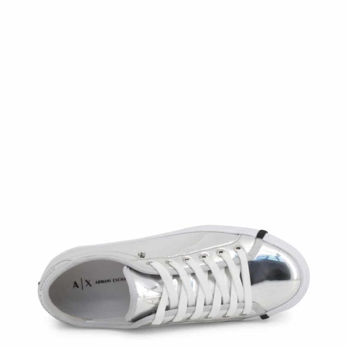ARMANI EXCHANGE Sneakers vernice argento No COD