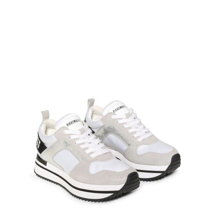 BIKKEMBERGS sneakers colore bianco e grigio con logo No COD