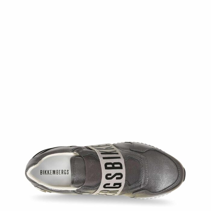 BIKKEMBERGS sneakers color grigio e logo su banda elastica No COD