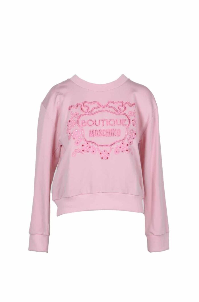 MOSCHINO Felpa rosa Boutique Moschino Abbigliamento