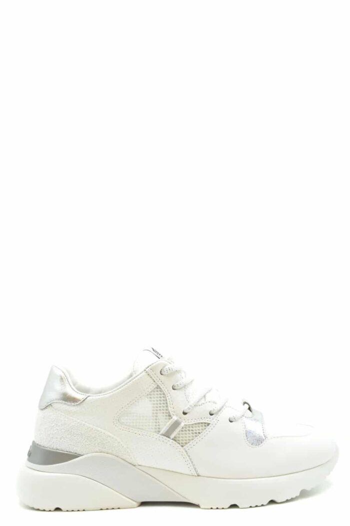 HOGAN Sneakers bianche ed argento Donna No COD