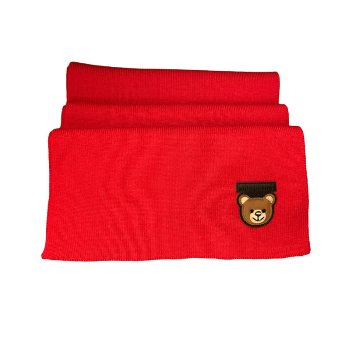 MOSCHINO Sciarpa rossa in lana Accessori