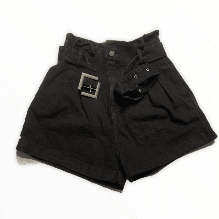 VANESSA SCOTT shorts pantaloncini neri jeans Abbigliamento