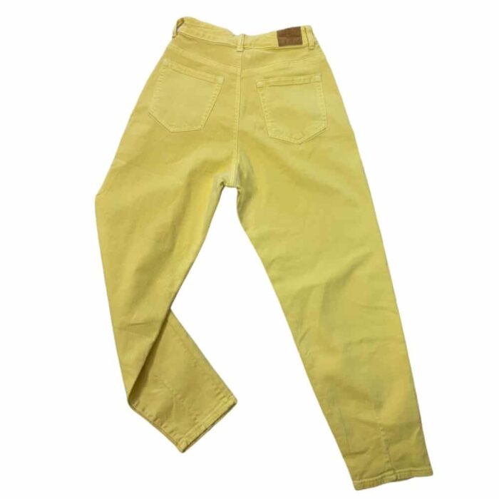 METIS GLAM Pantaloni Mom fit giallo Abbigliamento