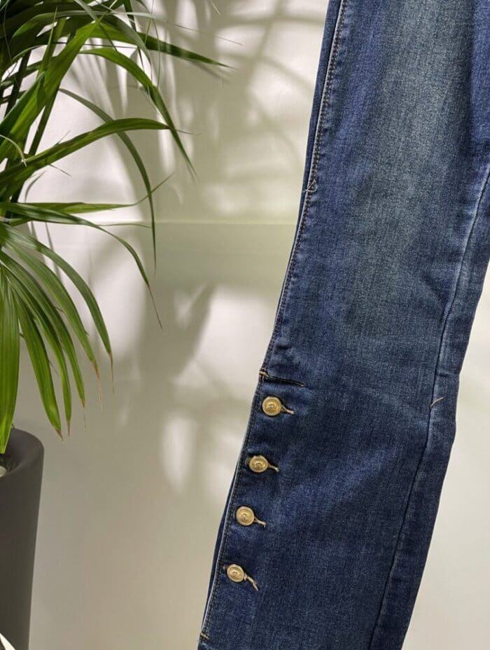 METIS GLAM jeans con bottoni oro Abbigliamento