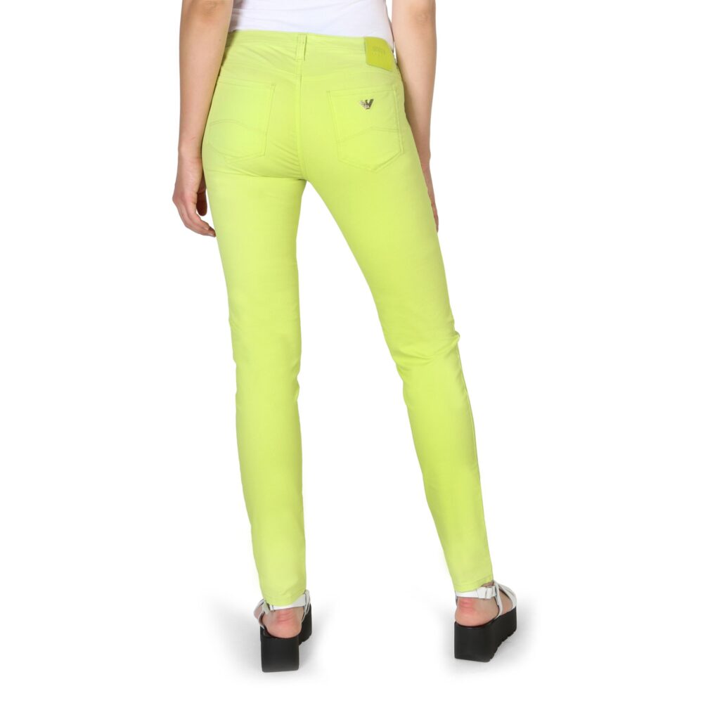 ARMANI Pantaloni color lime Abbigliamento