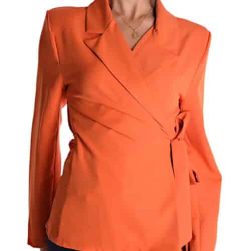 METIS GLAM Blazer Kimono arancio Abbigliamento