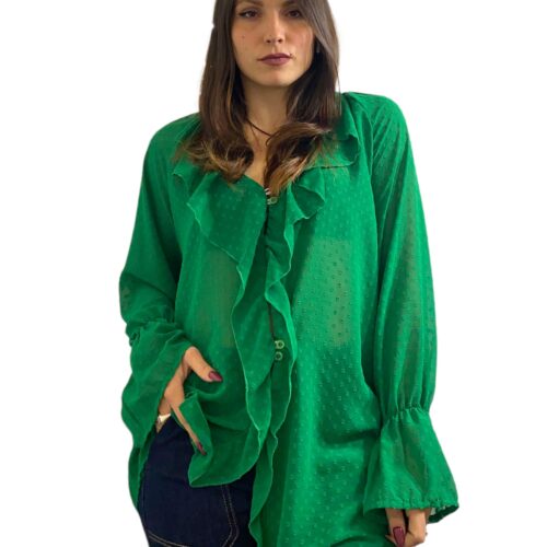 METIS GLAM  Camicia PATTY verde Irish Abbigliamento