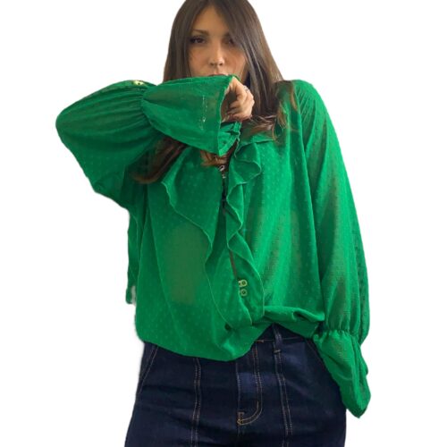 METIS GLAM  Camicia PATTY verde Irish Abbigliamento