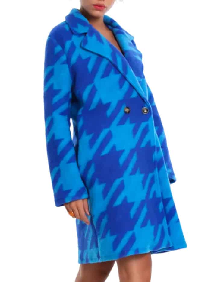 METIS GLAM Cappotto Blu elettreico e  azzurro Abbigliamento